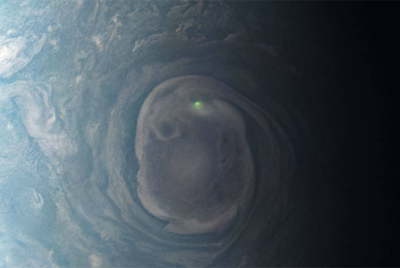 NASA's Juno mission captures lightning on Jupiter