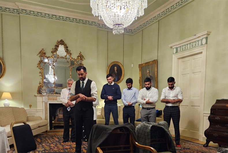 Humza Yousaf leads Namaz in Bute House, photos go viral
