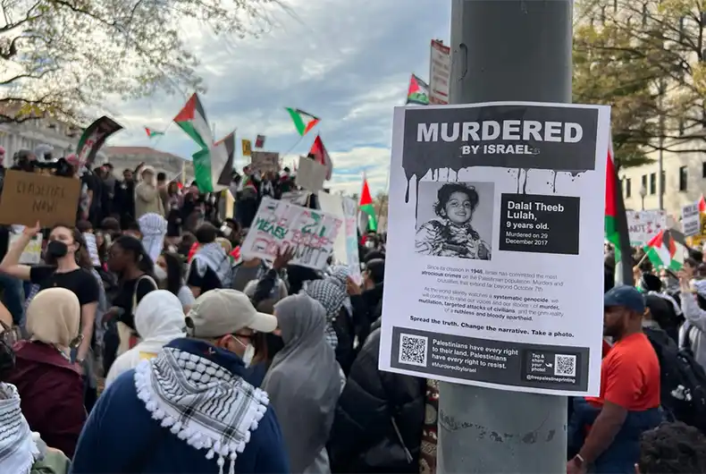 Protests across the world against massacre of Palestinians by Israeli Zionists