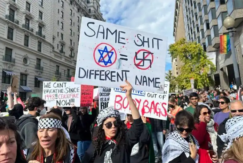Protests across the world against massacre of Palestinians by Israeli Zionists