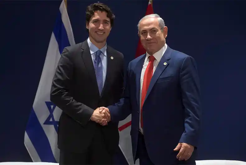 Watch: Justin Trudeau runs away as Canadians protest against his pro-Israel policy