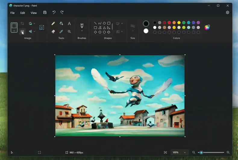 Amid talks of AI integration, Paint in MS Windows 11 gets new tool