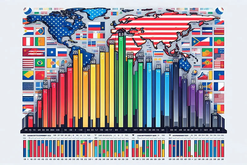 Development Indicators of USA and Russia - Some Interesting Insights