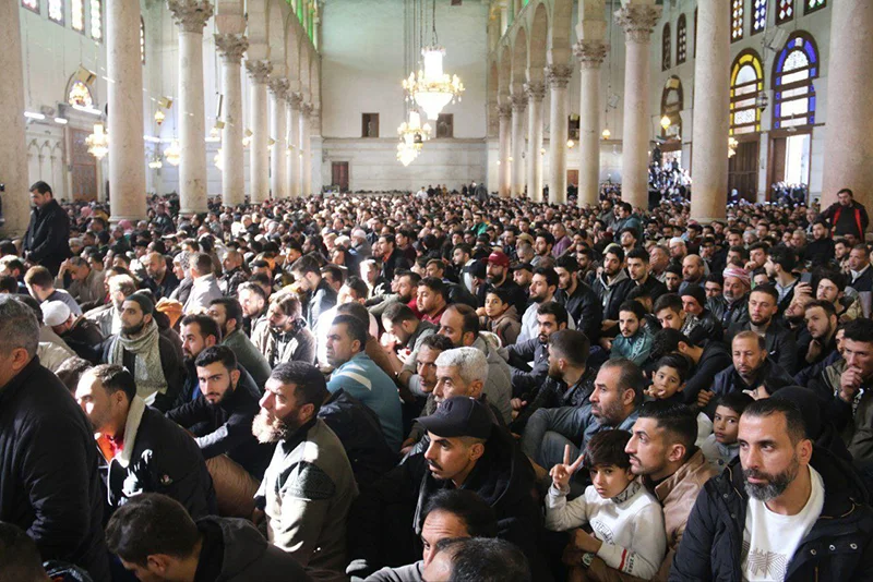 Pictures & Videos: Umayyad Mosque Damascus 1st Friday after fall of Assad regime