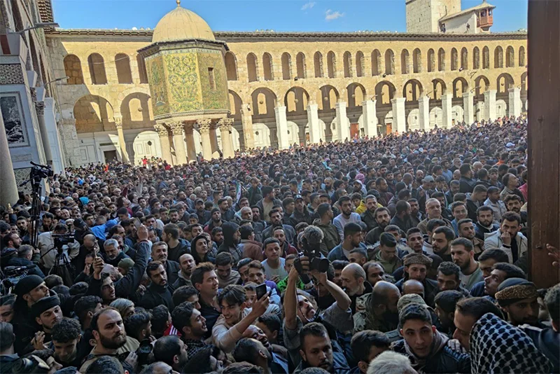 Pictures & Videos: Umayyad Mosque Damascus 1st Friday after fall of Assad regime
