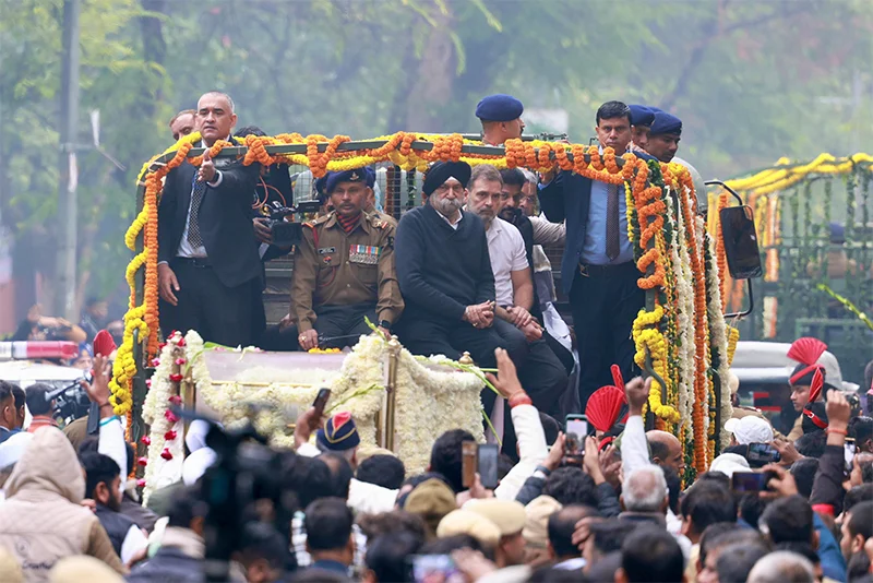 In Pictures: India Bids Farewell to Dr Manmohan Singh