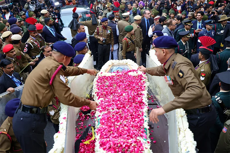 In Pictures: India Bids Farewell to Dr Manmohan Singh