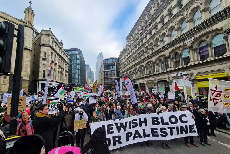 On 100th day of Israel's Gaza War, massive protests in US, UK and other parts of world