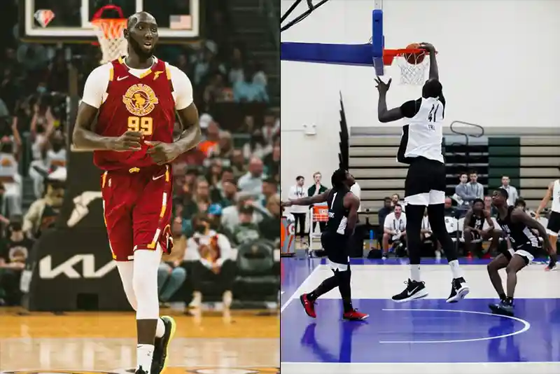 Tacko Fall in action on basketball court