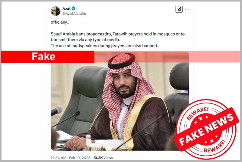 Fact Check: Has Saudi banned live broadcast of Taraweeh from Makkah, Madinah