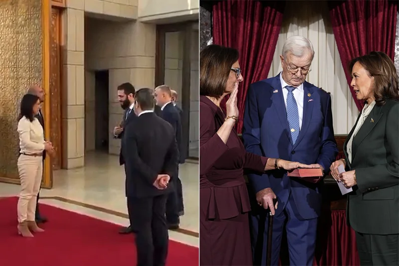 Two handshakes - one in Syria, other in US, that sparked debate