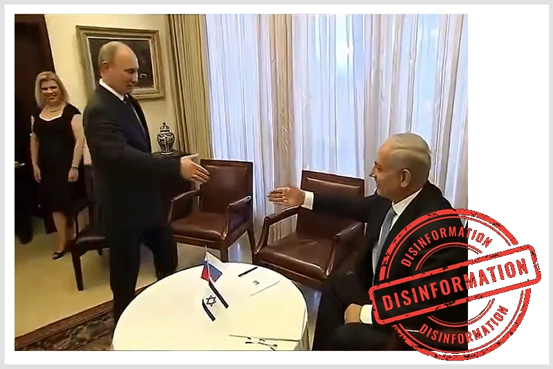 Fact Check: Netanyahu doesn’t stand up to welcome Putin