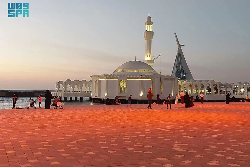 Jeddah's Floating Mosque is a modern Islamic architectural masterpiece